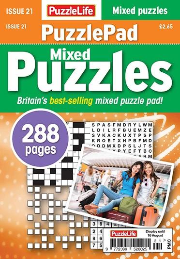 Puzzlelife Puzzlepad Mixed Puzzles magazine