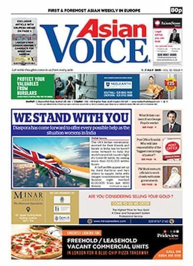 Asian Voice newspaper cover