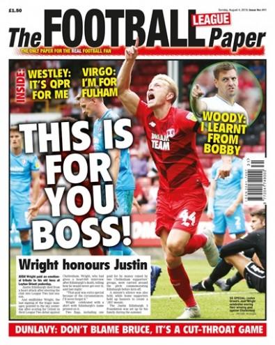 The Football League Paper newspaper cover