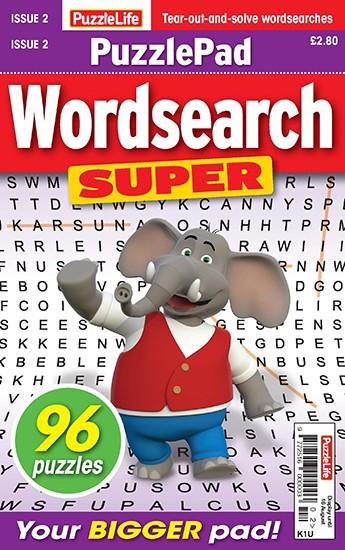 PuzzleLife PuzzlePad Wordsearch Super magazine cover