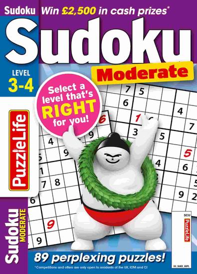 PuzzleLife Sudoku Moderate 3-4 magazine cover