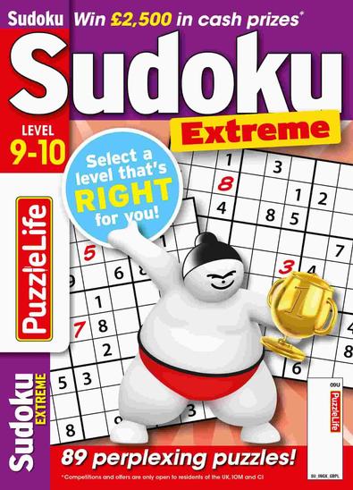 PuzzleLife Sudoku Extreme 9-10 magazine cover