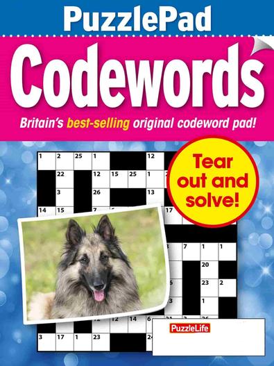 PuzzleLife PuzzlePad Codewords magazine cover