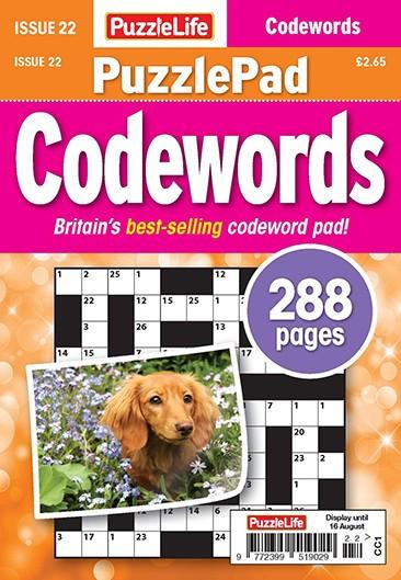 PuzzleLife PuzzlePad Codewords magazine cover