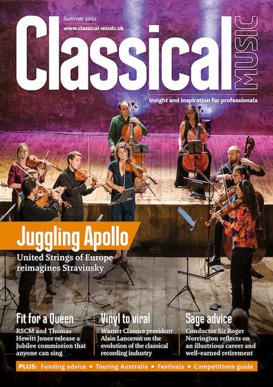 Classical Music magazine cover