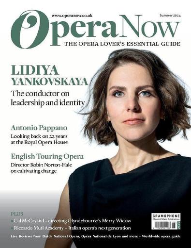 Opera Now magazine cover