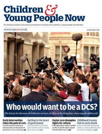 Children & Young People Now magazine cover