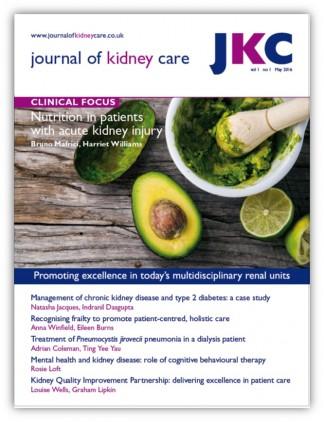 Journal of Kidney Care magazine cover