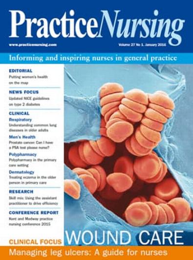 Practice Nursing magazine cover