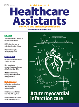 British Journal of Healthcare Assistants magazine cover