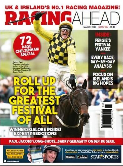 Racing Ahead magazine cover