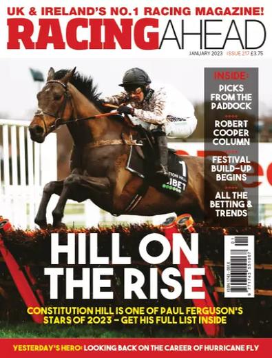 Racing Ahead magazine cover