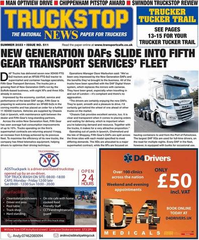 Truckstop News magazine cover