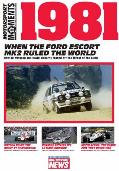 Motorsport Moments magazine cover