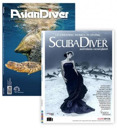 Asian Diver & Scuba Diver Australasia and Ocean Planet Magazine cover