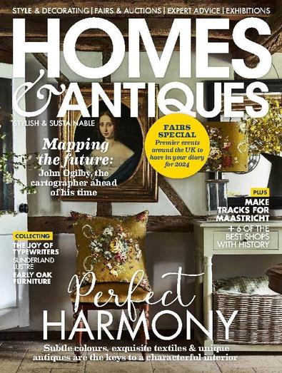 Homes & Antiques magazine cover