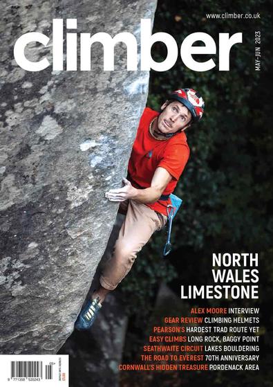 Climber magazine cover