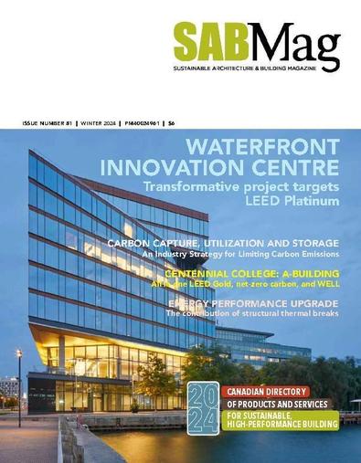 Sustainable Architecture & Building digital cover