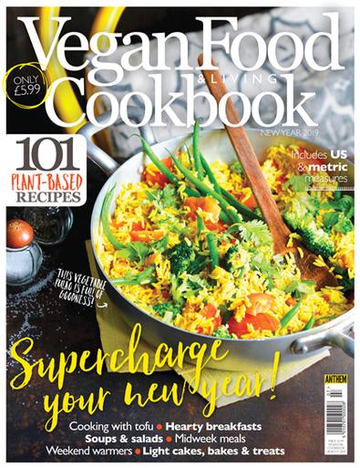 Vegan Food & Living Cookbook - Supercharge Your New Year cover