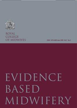 Evidence Based Midwifery (EBM) magazine cover