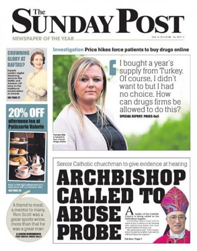 The Sunday Post newspaper cover