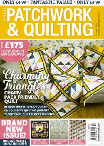 British Patchwork and Quilting magazine cover
