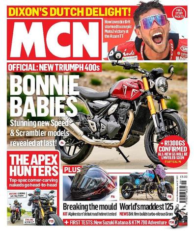MCN Motorcycle News magazine cover