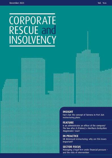 Corporate Rescue and Insolvency magazine cover
