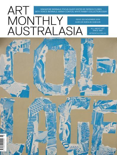 Art Monthly Australia magazine cover