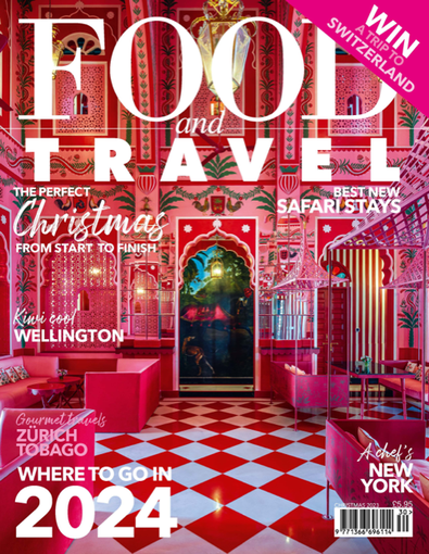 Food and Travel magazine cover