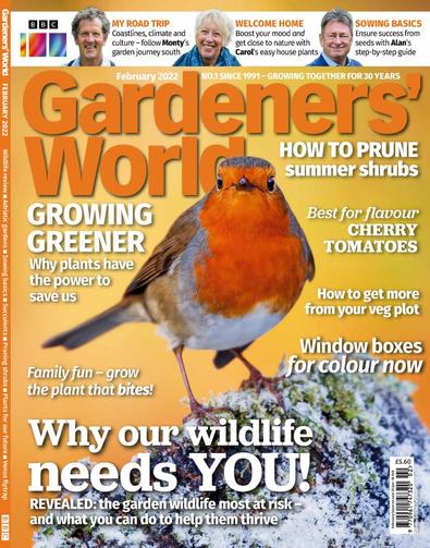 BBC Gardeners' World magazine cover