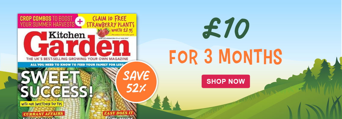 kitchen garden £10 for 3 months save 52%